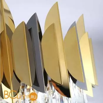 Подвесной светильник DeLight Collection Jadorel 7216 L9+3 gold/black - Фото 2