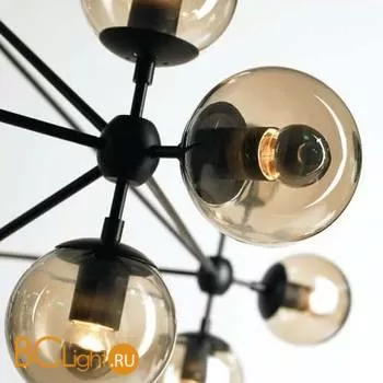 Подвесная люстра DeLight Collection Modo 8916/15 black/cognac - Фото 0