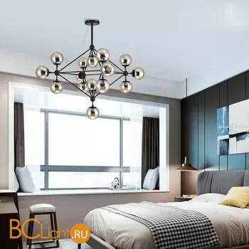 Подвесная люстра DeLight Collection Modo 8916/15 black/cognac - Фото 2