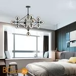 Подвесная люстра DeLight Collection Modo 8916/15 black/cognac - Фото 2