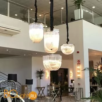 Подвесной светильник DeLight Collection Murano Glass KR0116P-5R/A chrome - Фото 1