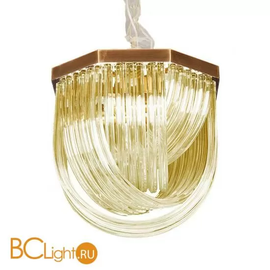 Люстра DeLight Collection Murano Glass A001-400 L4 brass/amber