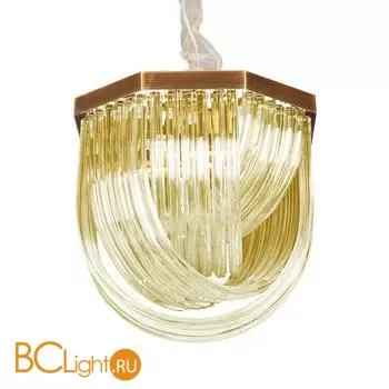 Люстра DeLight Collection Murano Glass A001-400 L4 brass/amber