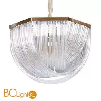Люстра DeLight Collection Murano Glass A001-800 L12 brass/clear