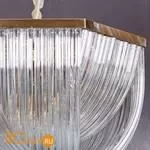 Люстра DeLight Collection Murano Glass A001-800 L12 brass/clear - Фото 1