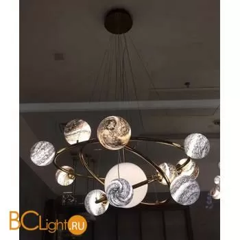 Подвесной светильник DeLight Collection planet KG1122P-13A brass - Фото 1