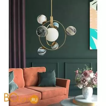 Подвесной светильник DeLight Collection planet KG1122P-7 brass - Фото 4