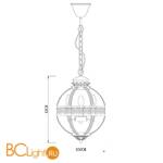 Подвесной светильник DeLight Collection Residential KM0115P-3S brass - Схема