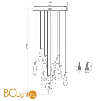 Подвесной светильник DeLight Collection seed OMG07287-11 gold - Фото 3