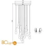 Подвесной светильник DeLight Collection seed OMG07287-11 gold - Фото 3