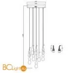 Подвесной светильник DeLight Collection seed OMG07287-9 gold - Фото 3