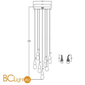 Подвесной светильник DeLight Collection seed OMG07287-7 gold - Фото 3