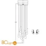 Подвесной светильник DeLight Collection seed OMG07287-7 gold - Фото 3