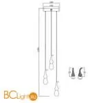 Подвесной светильник DeLight Collection seed OMG07287-3 gold - Фото 3