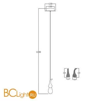 Подвесной светильник DeLight Collection seed OMG07287-1 C1 gold - Фото 3