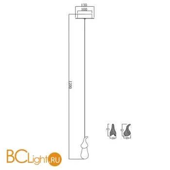 Подвесной светильник DeLight Collection seed OMG07287-1 C2 gold - Фото 1