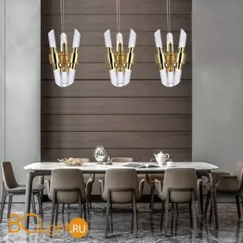 Подвесной светильник DeLight Collection tycho KM0987P-6 brass - Фото 1