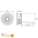 Светодиодный модуль черный керамический корпус Denkirs DK4000-7W - Фото 1