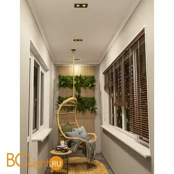 Встраиваемый светильник Denkirs DK3072-BK+GR - Фото 0