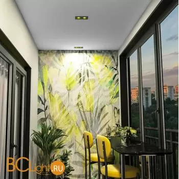 Встраиваемый светильник Denkirs DK3072-BK+YE - Фото 0