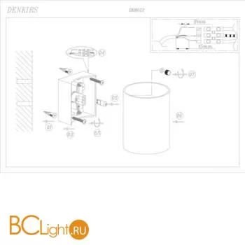 Настенный светильник Denkirs DK8022-BK - Фото 0
