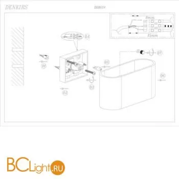 Настенный светильник Denkirs DK8024-BK - Фото 1