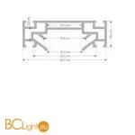 Закладной профиль для натяжного потолка Denkirs TR3030-AL - Фото 3