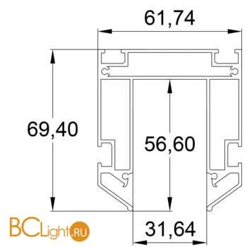 Закладной профиль SMART для натяжного потолка Denkirs TR3040-AL - Фото 4