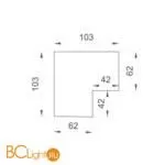 Угол профиля SMART для натяжного потолка Denkirs TR3041-AL - Фото 0