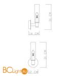 Бра Divinare Barolo 2654/17 AP-1 - Схема