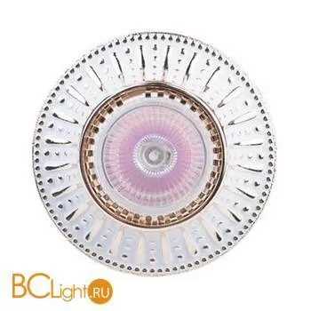 Встраиваемый спот (точечный светильник) Donolux N1582-White+Gold stripe