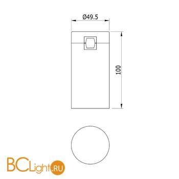 Модульный светильник Donolux Alpha DL20231M5W1 Black - Схема