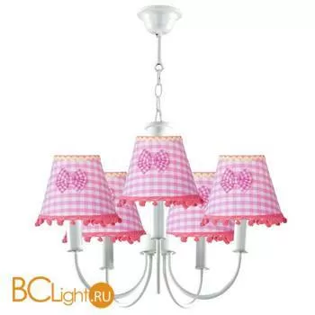 Люстра Donolux S110052/5white frame + Shade C pink bow S-W54/x, T56/x