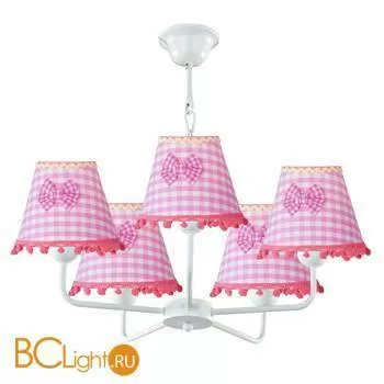 Люстра Donolux S110053/5white frame + Shade C pink bow X S-W54/x, T56/x