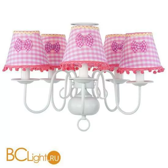 Люстра Donolux S110054/5white frame + Shade C pink bow X S-W54/x, T56/x