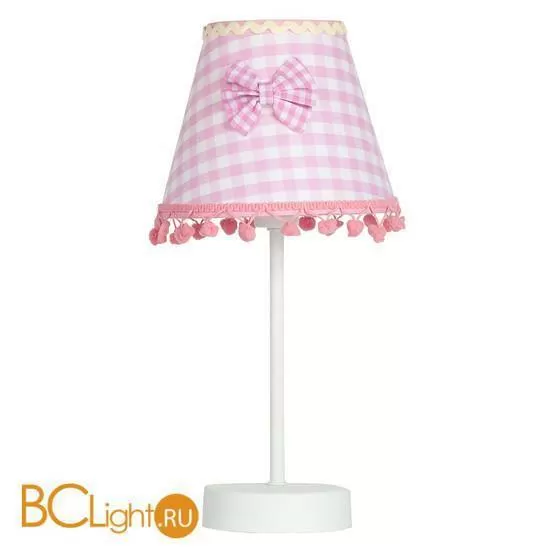 Настольная лампа Donolux T110056/1white frame + Shade C pink bow X S-W54/x, T56/x