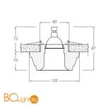 Встраиваемый светильник Donolux DL207G - Схема