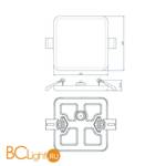 Встраиваемый светильник Donolux Depo DL20091SQ8W1W IP44 - Схема