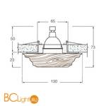Встраиваемый светильник Donolux DL-004B-1 + N1505 - Схема