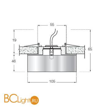 Встраиваемый светильник Donolux DL047CH/Crystal - Схема