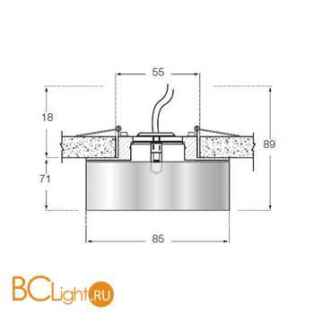 Встраиваемый светильник Donolux DL049CH/Glass - Схема