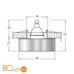 Встраиваемый светильник Donolux DL010SQ - Схема