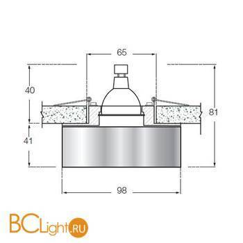 Встраиваемый светильник Donolux DL012A - Схема