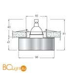 Встраиваемый светильник Donolux DL012A - Схема