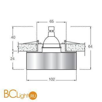 Встраиваемый светильник Donolux DL013A - Схема