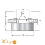 Встраиваемый светильник Donolux DL013A - Схема