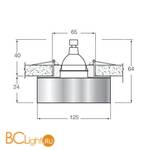 Встраиваемый светильник Donolux DL014AL - Схема