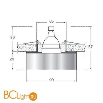 Встраиваемый светильник Donolux DL016R - Схема
