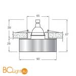 Встраиваемый светильник Donolux DL016R - Схема
