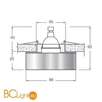 Встраиваемый светильник Donolux DL017SQ - Схема
